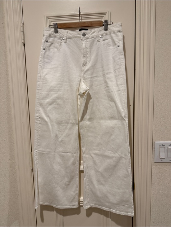 Quince Denim - NWOT Quince White Wide Leg Jeans, Flare Style